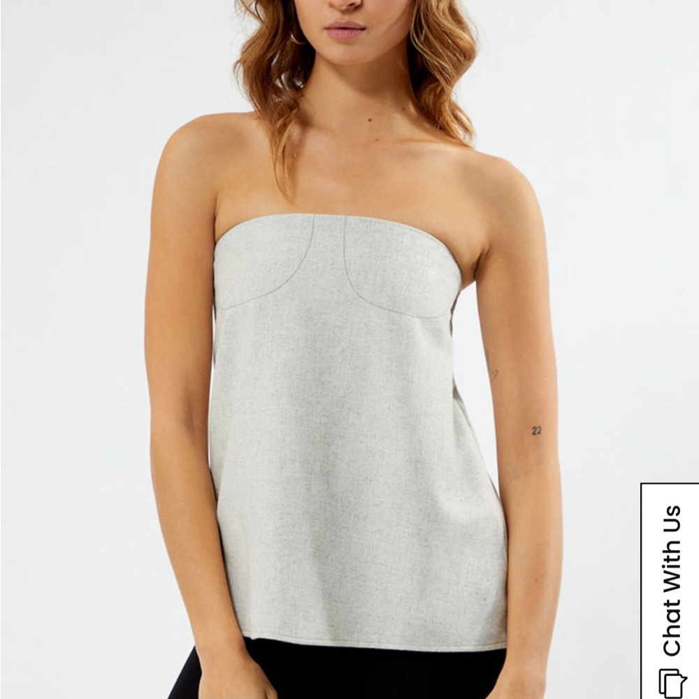 WeWoreWhat strapless a line top make an offer!!